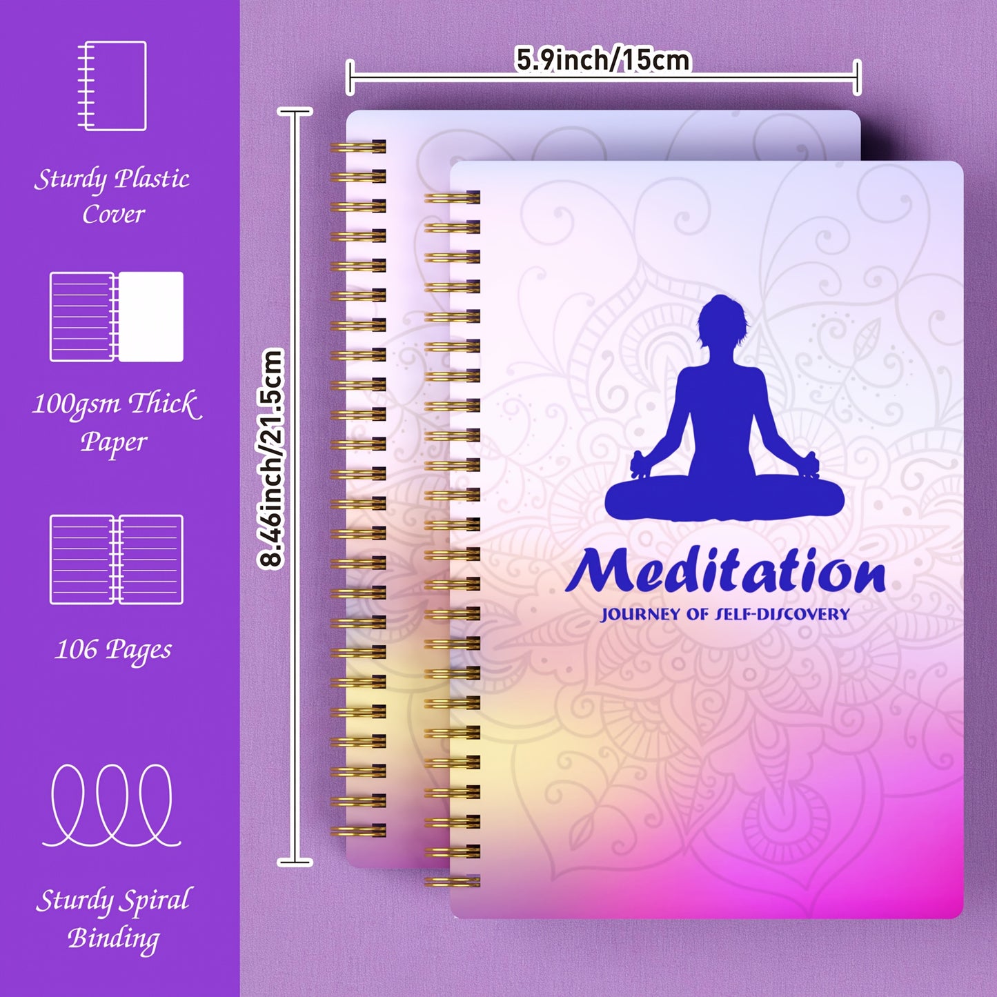 A5 Meditation Journal Daily Reflection Spiritual Seekers