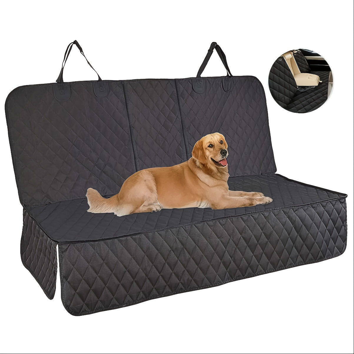 Waterproof Back Seat Cover For Cars Trucks And SUVs Split Bench Non Slip Washable Armrest Compatible Car Seat Protector