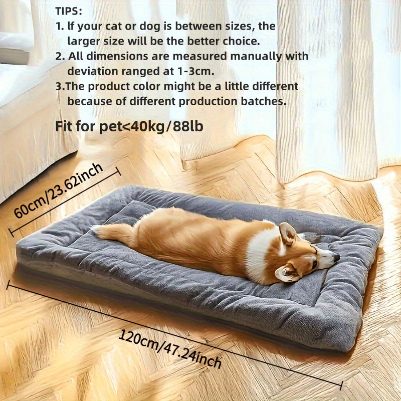 Extra Large Plush Dog Bed Sofa For Large Breeds Ultra Soft Polyester Surface Easy Clean