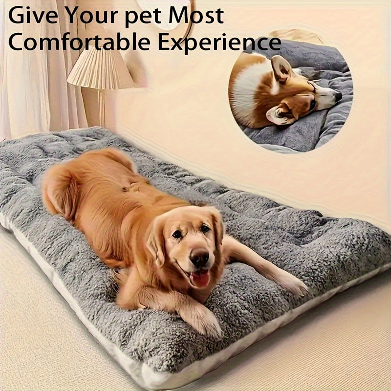 Extra Large Plush Dog Bed Sofa For Large Breeds Ultra Soft Polyester Surface Easy Clean