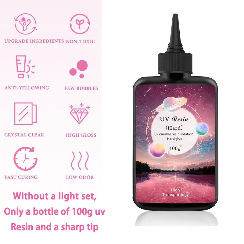 76pcs Complete Resin Jewelry Making Kit with 76-Cut-Ready Accessories (Molds, Charms, Beads, Glitter) & Instructions - DIY Craft Set for Beginners & Experts to Create Necklaces, Bracelets, Keychains, Earrings & Pendants - All