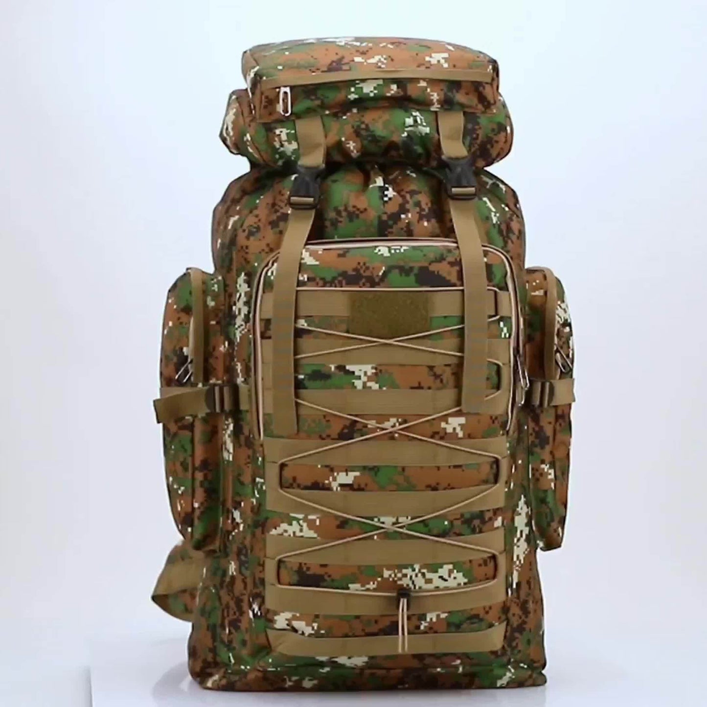 Camouflage Waterproof Travel Backpack For Hiking Outdoors