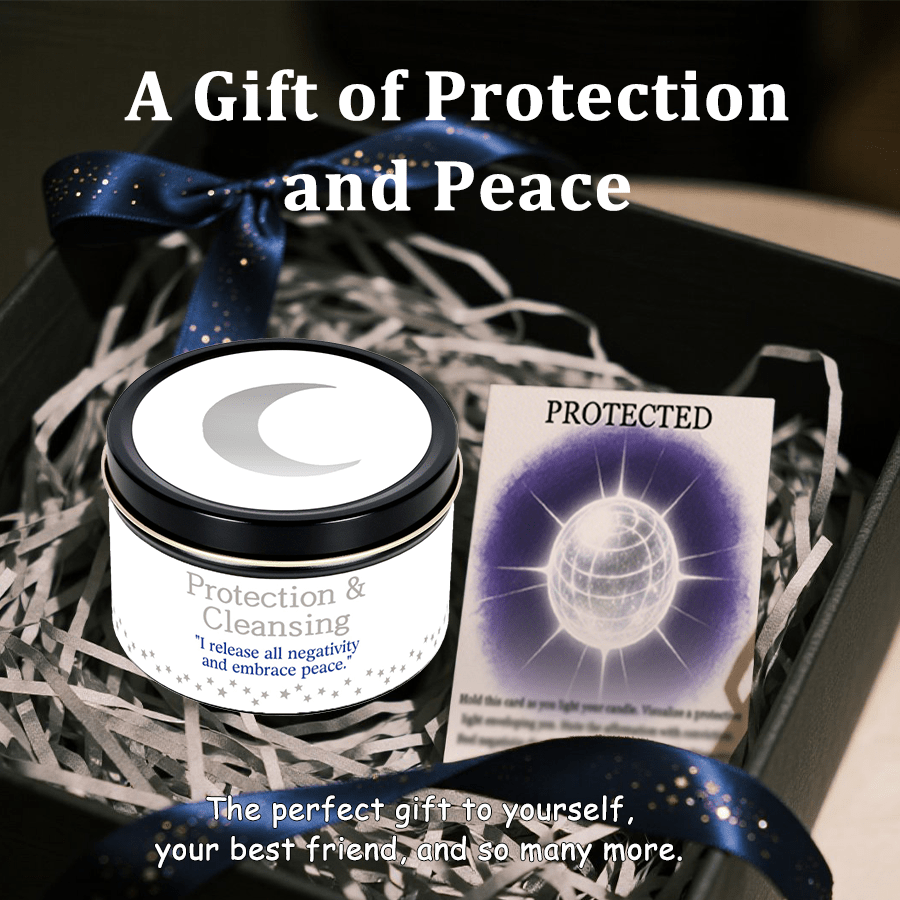 Law Of Attraction Candle White Sage 6oz With Crystal