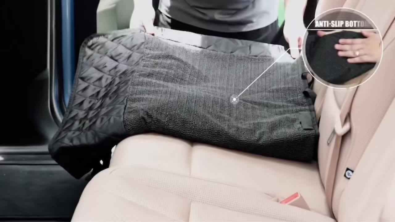 Waterproof Back Seat Cover For Cars Trucks And SUVs Split Bench Non Slip Washable Armrest Compatible Car Seat Protector