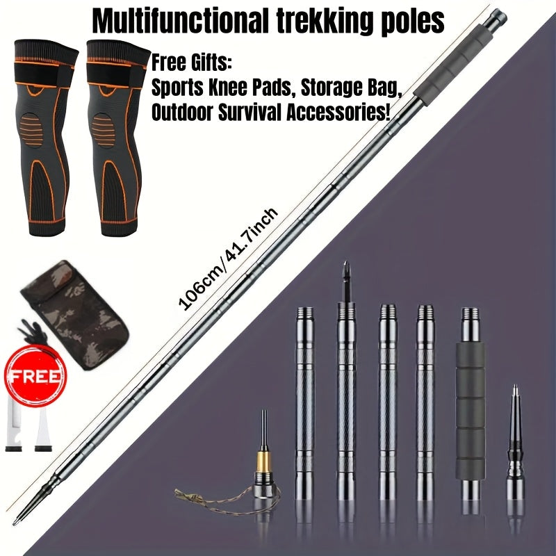 Lightweight Detachable Hiking Pole With Foldable Stick