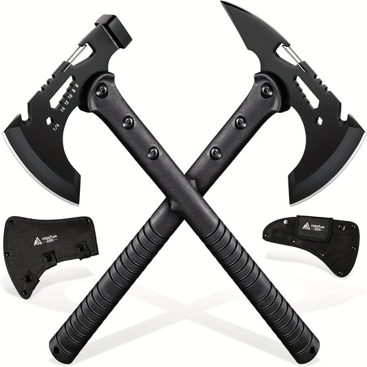 Outdoor Axe Set 2Pc Camping Hatchet Hiking Bottle Opener