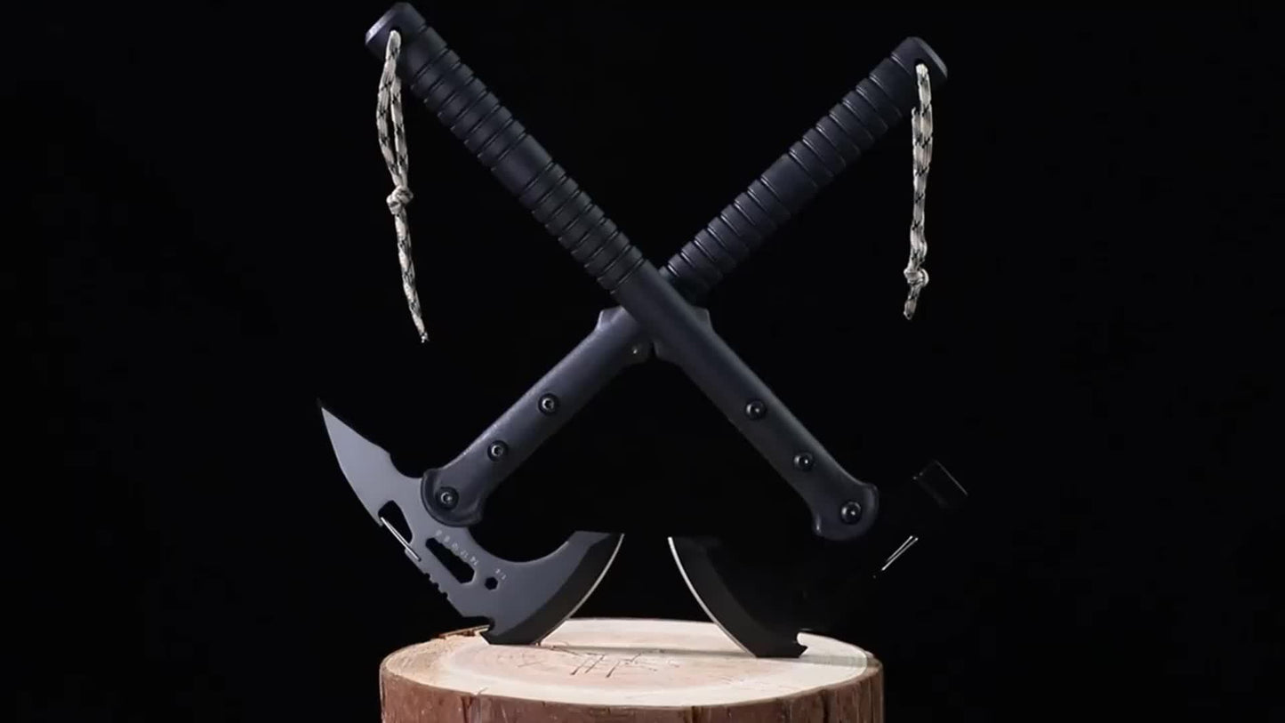 Outdoor Axe Set 2Pc Camping Hatchet Hiking Bottle Opener