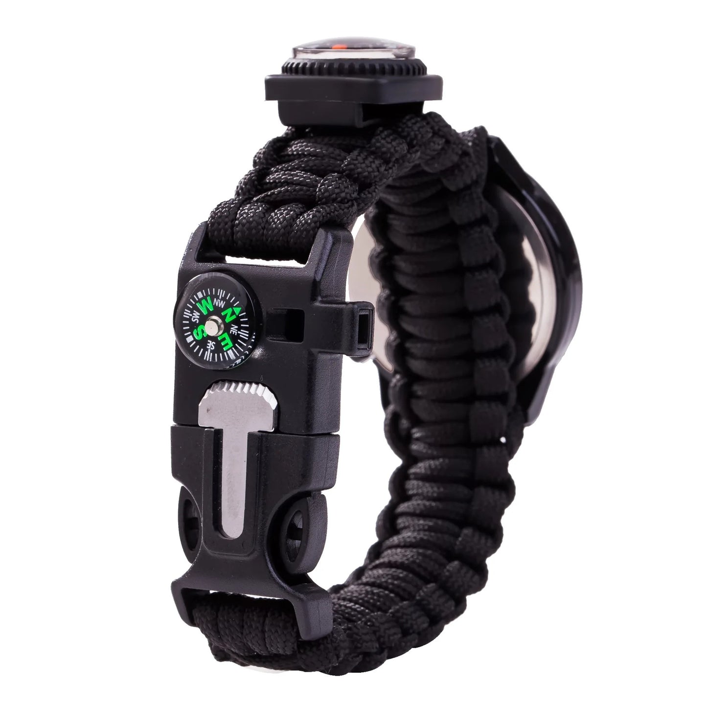 Paracord Survival Watch With Compass And Luminous Dial
